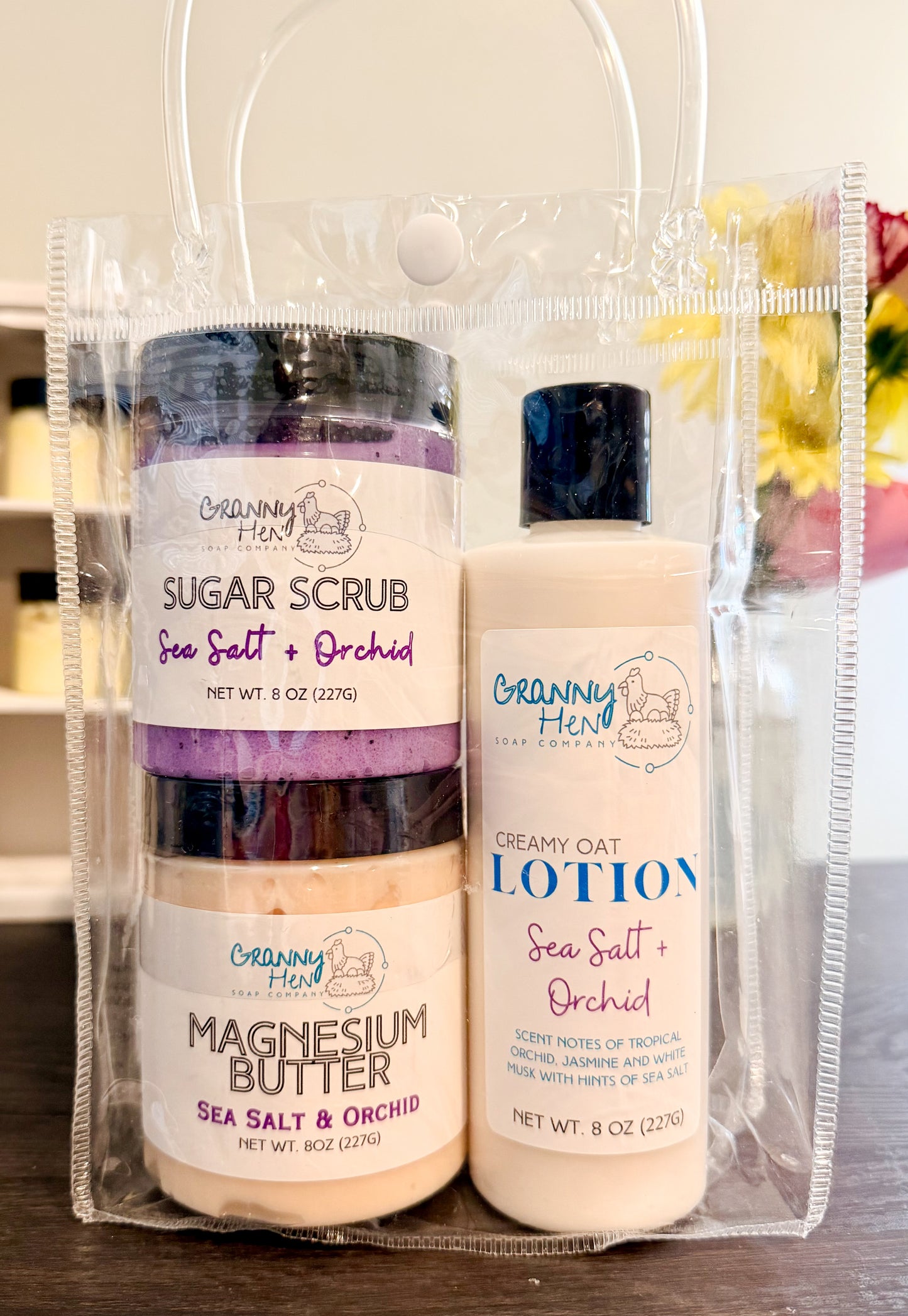 Gift Set - Magnesium Butter, Sugar Scrub, Oat Lotion