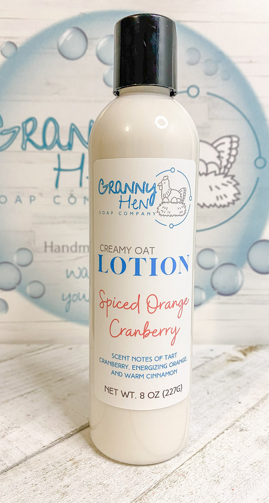 Creamy Oat Lotion - Spiced Orange Cranberry