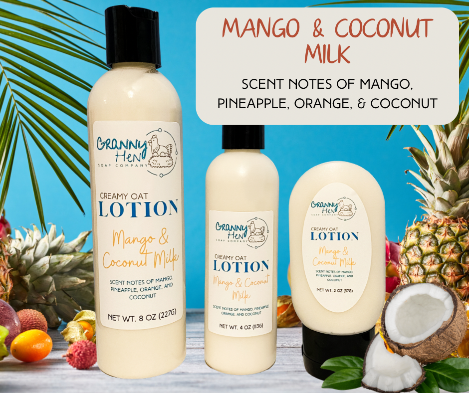 Creamy Oat Lotion - Mango and Coconut Milk