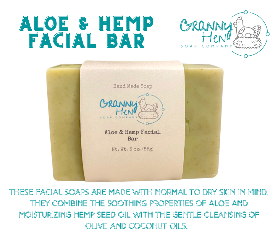 Aloe & Hemp Facial Bars