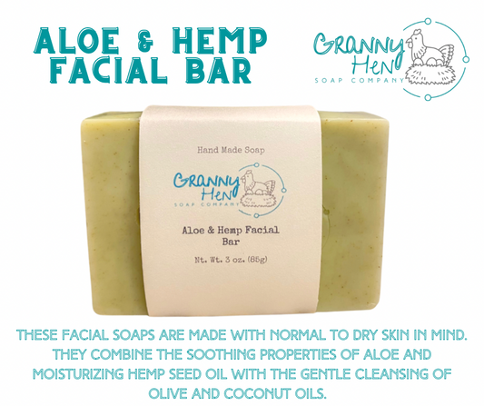 Aloe & Hemp Facial Bars